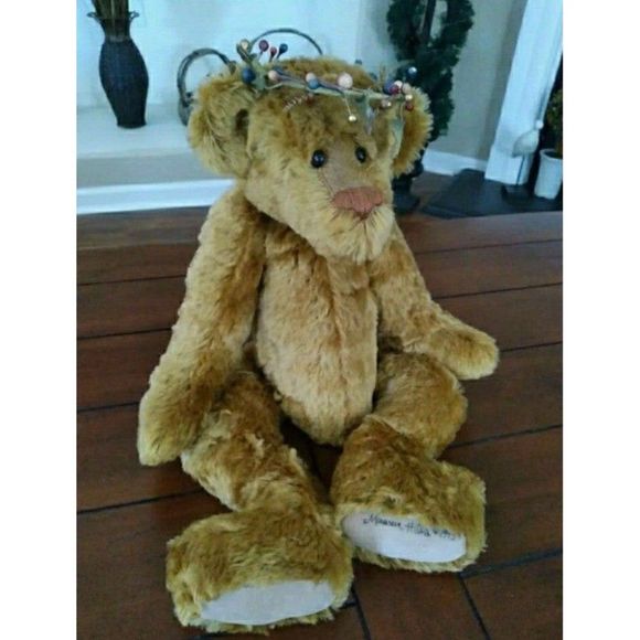 MOHAIR TEDDY BEAR ARTIST SIGNED HANDMADE - Picture 5 of 6